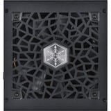 SilverStone HELA 1300R Platinum, 1300W voeding  Zwart, 9x PCIe, kabelmanagement