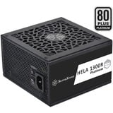 SilverStone HELA 1300R Platinum, modulaire 1300 watt voeding  Zwart, 8x PCIe