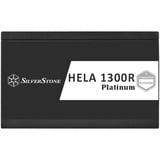 SilverStone HELA 1300R Platinum, modulaire 1300 watt voeding  Zwart, 8x PCIe