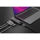 Sitecom 6 in 2 MacBook Multiport Hub dockingstation Grijs, USB-C, HDMI, USB-A