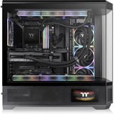 Thermaltake View 600 TG big tower behuizing Zwart | 2x USB-A | 1x USB-C | Tempered Glass