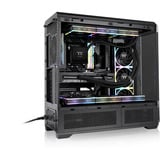 Thermaltake View 600 TG big tower behuizing Zwart | 2x USB-A | 1x USB-C | Tempered Glass