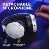Trust GXT 493W Carus Draadloze  over-ear gaming headset Wit, 2.4GHz | Bluetooth | Audio (3.5mm)