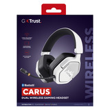 Trust GXT 493W Carus Draadloze headset over-ear gaming headset Wit, 2.4GHz, Bluetooth, Audio (3.5mm)