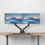ACT Connectivity Monitorarm office premium, gasveer, 2 monitoren Zwart