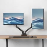 ACT Connectivity Monitorarm office premium, gasveer, 2 monitoren Zwart