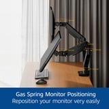 ACT Connectivity Monitorarm office premium, gasveer, 2 monitoren Zwart