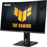 ASUS TUF Gaming VG27VQM 27" curved monitor Zwart, 2x HDMI, 1x DisplayPort, 2x USB-A 3.2 (5 Gbit/s), 240 Hz