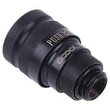 Alphacool Eiszapfen quick release koppeling G1/4 AG - Deep Black sluiting Zwart