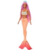 Barbie Dreamtopia - Zeemeerminpop - Roze haar en zacht oranje staart 