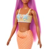 Barbie Dreamtopia - Zeemeerminpop - Roze haar en zacht oranje staart 