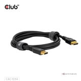 Club 3D Gecertificeerde DisplayPort 2.1 kabel Zwart, 2 meter, 10K