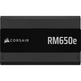 Corsair RM650e (2025), 650 Watt voeding  Zwart, 4x PCIe, Kabel-Management