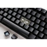 Ducky One 3 Classic TKL RGB mechanisch toetsenbord Zwart, US lay-out (QWERTY), Cherry MX Silent Red, 80% (TKL)	, RGB leds, Double-shot PBT, Hot-swappable, QUACK Mechanics