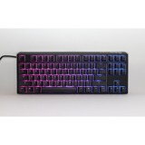 Ducky One 3 Classic TKL, toetsenbord Zwart/wit, US lay-out, Cherry MX Silent Red, RGB led, Double-shot PBT, Hot-swappable, QUACK Mechanics, 80%