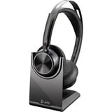 HP Poly Voyager Focus 2 USB-C-C Headset on-ear  Incl. USB-C/A Adapter + Oplaadstandaard
