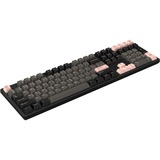 HelloGanss HS108T GC02 RGB mechanisch toetsenbord Zwart, US lay-out (QWERTY), Gateron Yellow, 100%, RGB leds, PBT Doubleshot keycaps, hot swap, 2,4 GHz / Bluetooth / USB-C