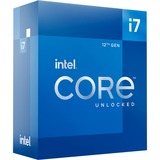 Intel® Core i7-12700K, 3,6 GHz (4,9 GHz Turbo Boost) socket 1700 processor "Alder Lake", unlocked, Boxed