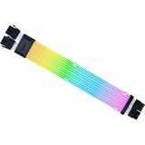 Lian Li Strimer Wireless PW8-1W-CPU - 2x8-pin CPU verlengkabel 0,26 meter, RGB leds