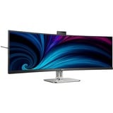 Philips 49B2U5900CH/00 48.8" Curved UltraWide monitor Zwart, 2x HDMI, 1x DisplayPort, RJ-45, Sound, Webcam