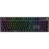 Sharkoon SKILLER SGK20, gaming toetsenbord Zwart, US lay-out, Huano Red, RGB