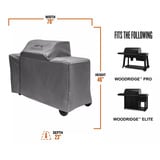 Traeger Woodridge pro en Elite barbecuehoes beschermkap Grijs