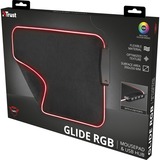 Trust GXT 765 Glide-Flex RGB Mouse Pad with USB Hub Zwart, RGB-led