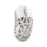 WLMouse Beast X Pro - Milky White - Side Slits gaming muis Wit, 30.000 dpi, 8K