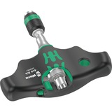 Wera 416 RA T-greep bithandhouder met ratelfunctie en Rapidaptor snelwisselfunctie schroevendraaier Zwart/groen