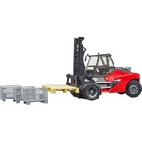 bruder Linde HT160S heftruck met pallet en 3 palletkooien  Modelvoertuig 02513