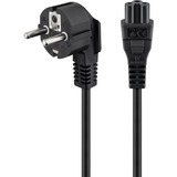 goobay Voedingskabel 1,8 m Zwart, Voor notebook adapters