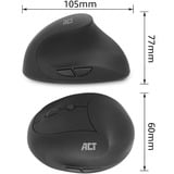 ACT Connectivity Draadloze Ergonomische Muis Zwart, 800 - 1600 DPI