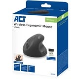 ACT Connectivity Draadloze Ergonomische Muis Zwart, 800 - 1600 DPI