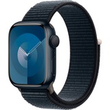 Apple Watch Series 9 smartwatch Donkerblauw/donkerblauw, Aluminium, 41 mm, Geweven sportbandje