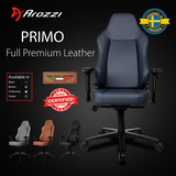 Arozzi Primo - Full Premium Leather - Ocean gamestoel Blauwgrijs