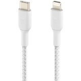Belkin BOOSTCHARGE gevlochten USB-C naar Lightning kabel Wit, 2 meter