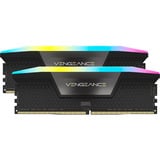 Corsair Vengeance RGB 32 GB DDR5-6000 (2x 16 GB) werkgeheugen Zwart, CMH32GX5M2D6000Z38, XMP, EXPO