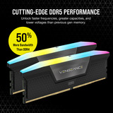 Corsair Vengeance RGB 32 GB DDR5-6000 (2x 16 GB) werkgeheugen Zwart, CMH32GX5M2D6000Z38, XMP, EXPO