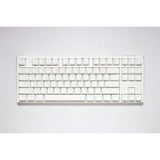 Ducky One 3 Classic Pure White TKL RGB mechanisch toetsenbord Wit, US lay-out (QWERTY), Cherry MX Silent Red, 80% (TKL)	, RGB leds, Double-shot PBT, Hot-swappable, QUACK Mechanics