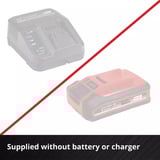 EINHELL Professionele accusnoeischaar GP-LS 18/28 Li BL-Solo takkenschaar Rood/zwart, Accu en oplader niet inbegrepen, Power X-Change