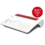 FRITZ! Box 5690 XGS Edition International glasvezel router Wit/rood, Mesh Wi-Fi, 10 Gbit/s