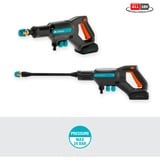 GARDENA AquaClean 24/18 V P4A Premium Set drukreiniger Grijs/turquoise, 14800-31, Accu inbegrepen