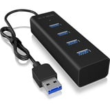 ICY BOX IB-HUB1409-U3 4-port USB-hub Zwart