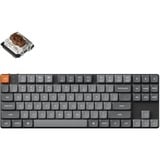 Keychron K1 Max-H3, toetsenbord Zwart, US lay-out, Gateron Low Profile 2.0 Mechanical Brown, RGB leds, 80%, Double-shot PBT, hot swap, 2.4GHz | Bluetooth 5.1 | USB-C