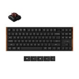 Keychron K1 Ultra 8K Wireless Custom Mechanical Keyboard Zwart, US lay-out (QWERTY), Keychron Milk POM Brown, 80% (TKL), RGB leds, LSA Double-shot PBT, USB-C | 2.4 GHz | Bluetooth 5.2