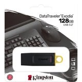 Kingston DataTraveler Exodia 128 GB usb-stick Zwart/geel, DTX/128GB