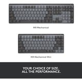 Logitech MX Mechanical toetsenbord Zwart, US-International lay-out (QWERTY), 100%, Bluetooth