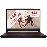 MSI GF66 Katana 11UC-811NL 15.6" gaming laptop Zwart, 512GB SSD, RTX 3050, WiFi 6, 144Hz, Win 10