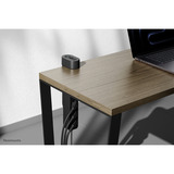 Neomounts DS22-840BL6 Bureaucontactdoos met klem en USB-C en USB-A poorten - Quick-charge 3-voudige stekkerdoos met usb Zwart, 3x stekker, 2x USB-C, 1x USB-A