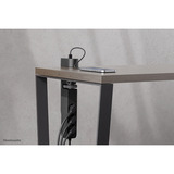 Neomounts DS22-840BL6 Bureaucontactdoos met klem en USB-C en USB-A poorten - Quick-charge 3-voudige stekkerdoos met usb Zwart, 3x stekker, 2x USB-C, 1x USB-A